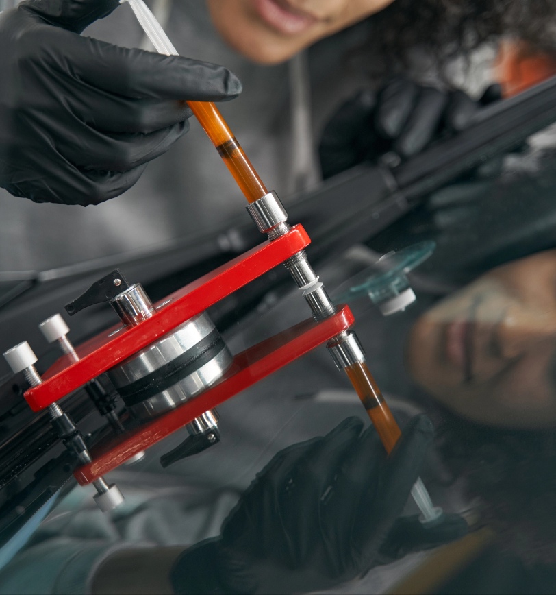 Man Doing Mobile Windshield Repair